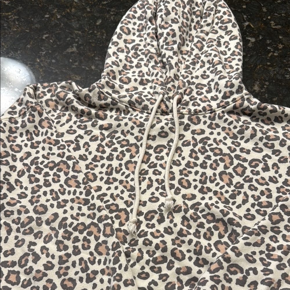 American Eagle Outfitters Leopard Print Hoodie